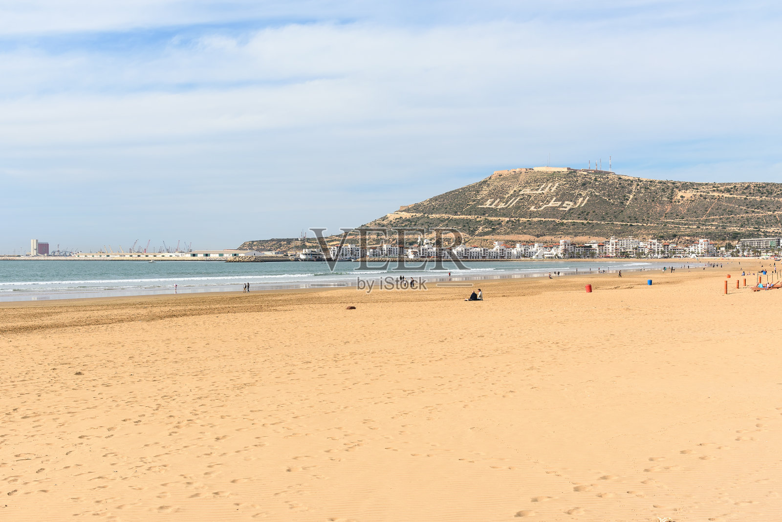 摩洛哥阿加迪尔市的海滩照片摄影图片