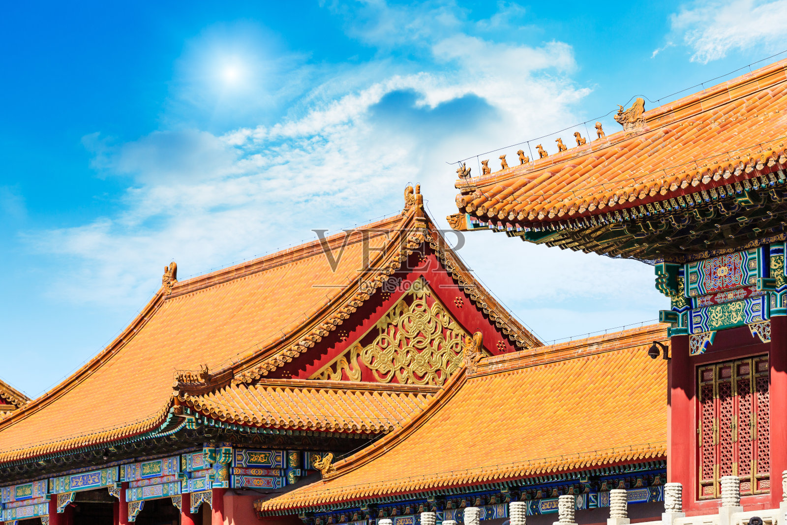 世界著名的历史文化纪念碑，中国北京紫禁城照片摄影图片