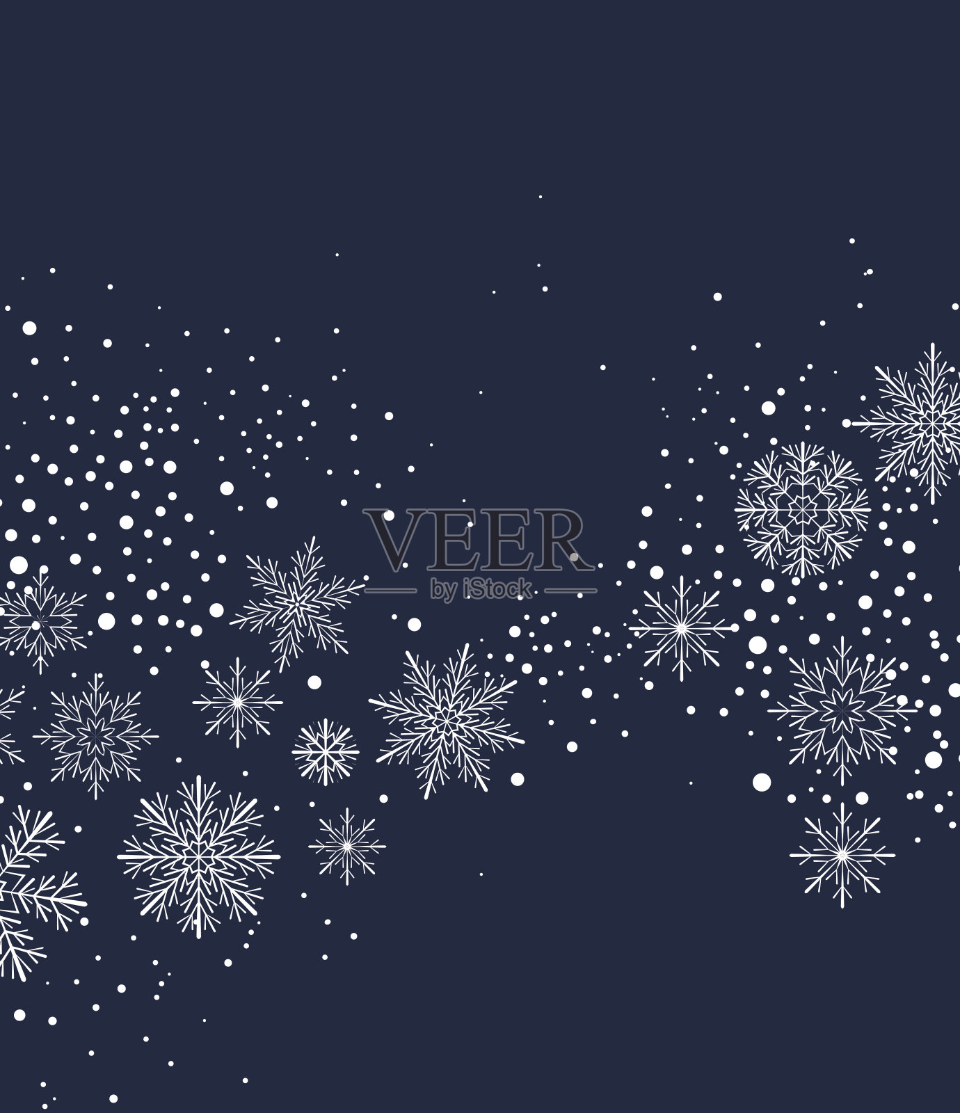 圣诞背景雪插画图片素材