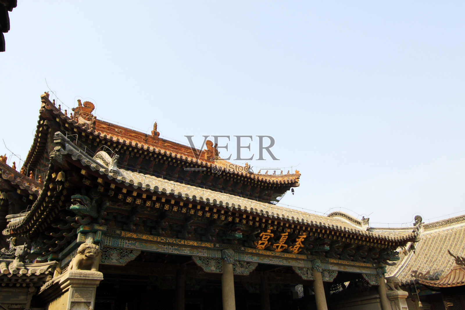 2014年5月18日，中国河北省玉田县香府宫建筑景观集觉寺照片摄影图片