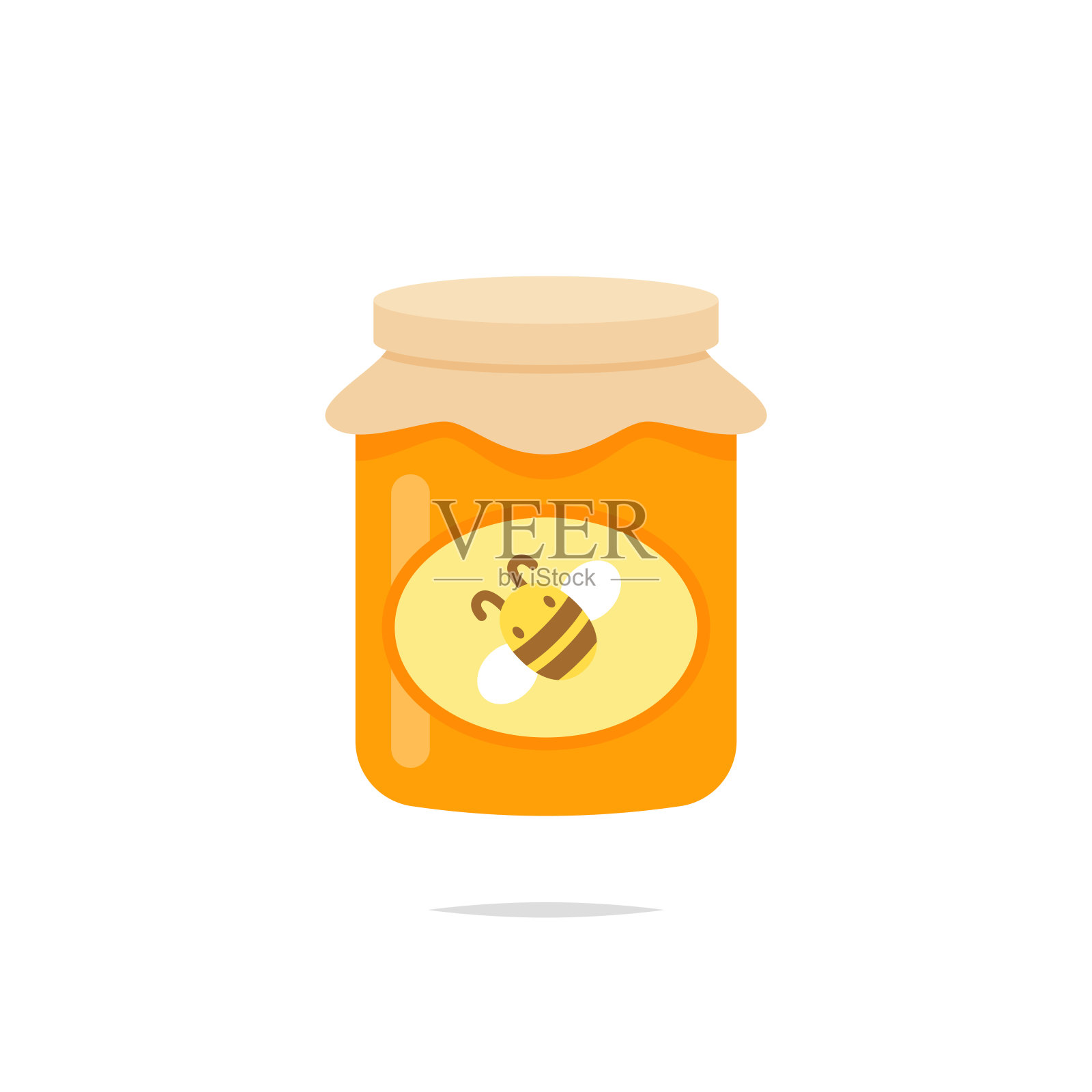 罐子的蜂蜜图标向量设计元素图片