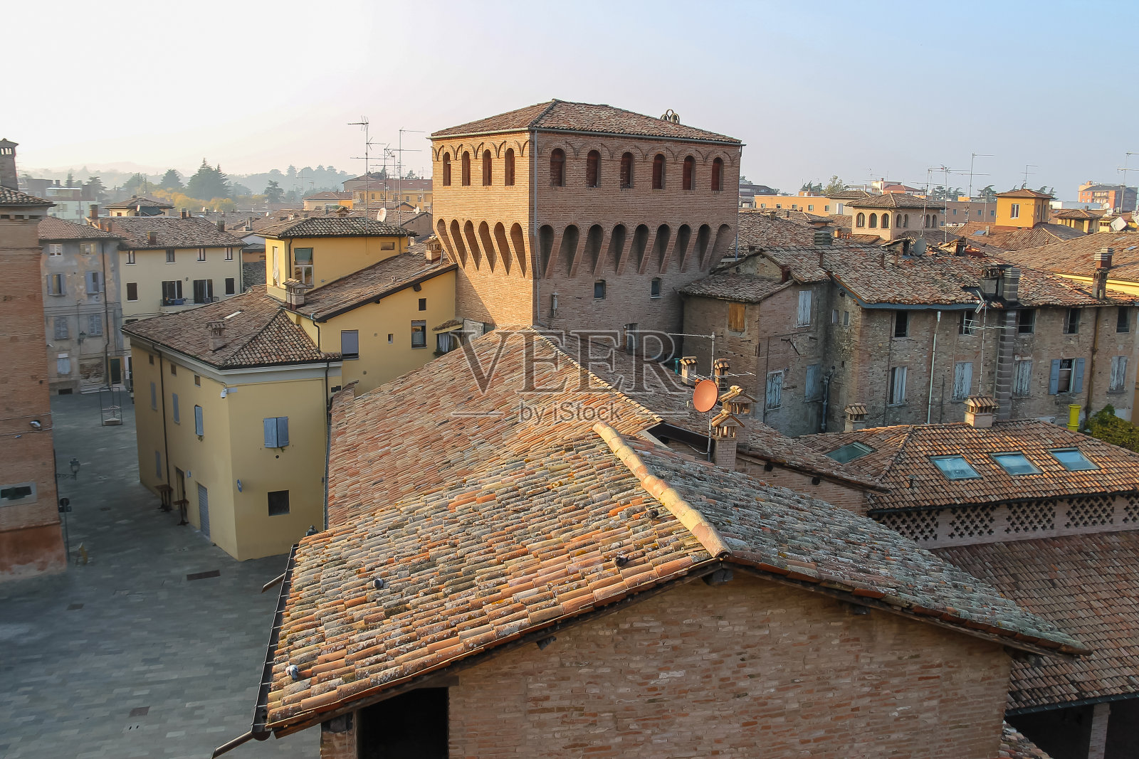意大利维尼奥拉历史名城中心照片摄影图片
