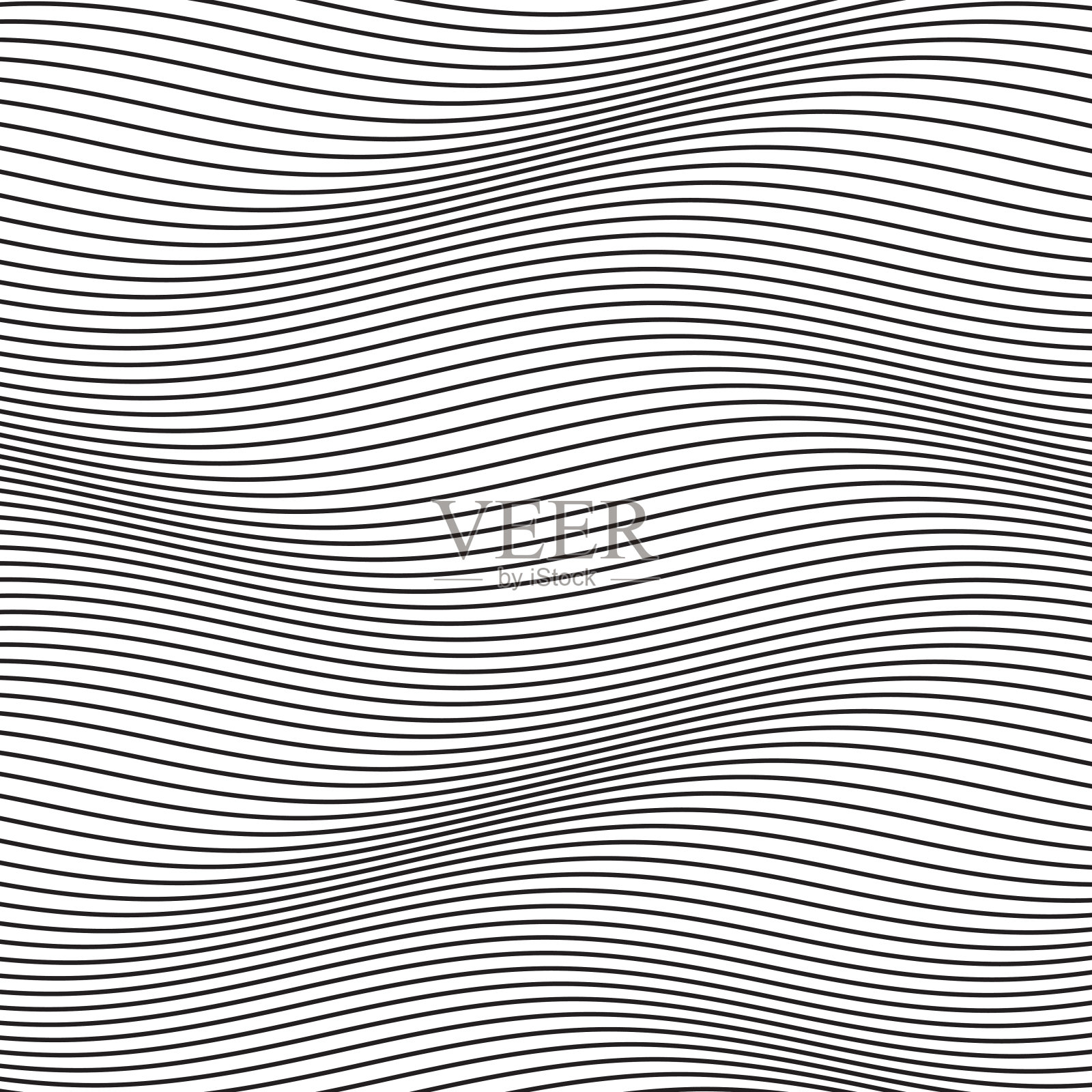 抽象的半色调波浪线插画图片素材