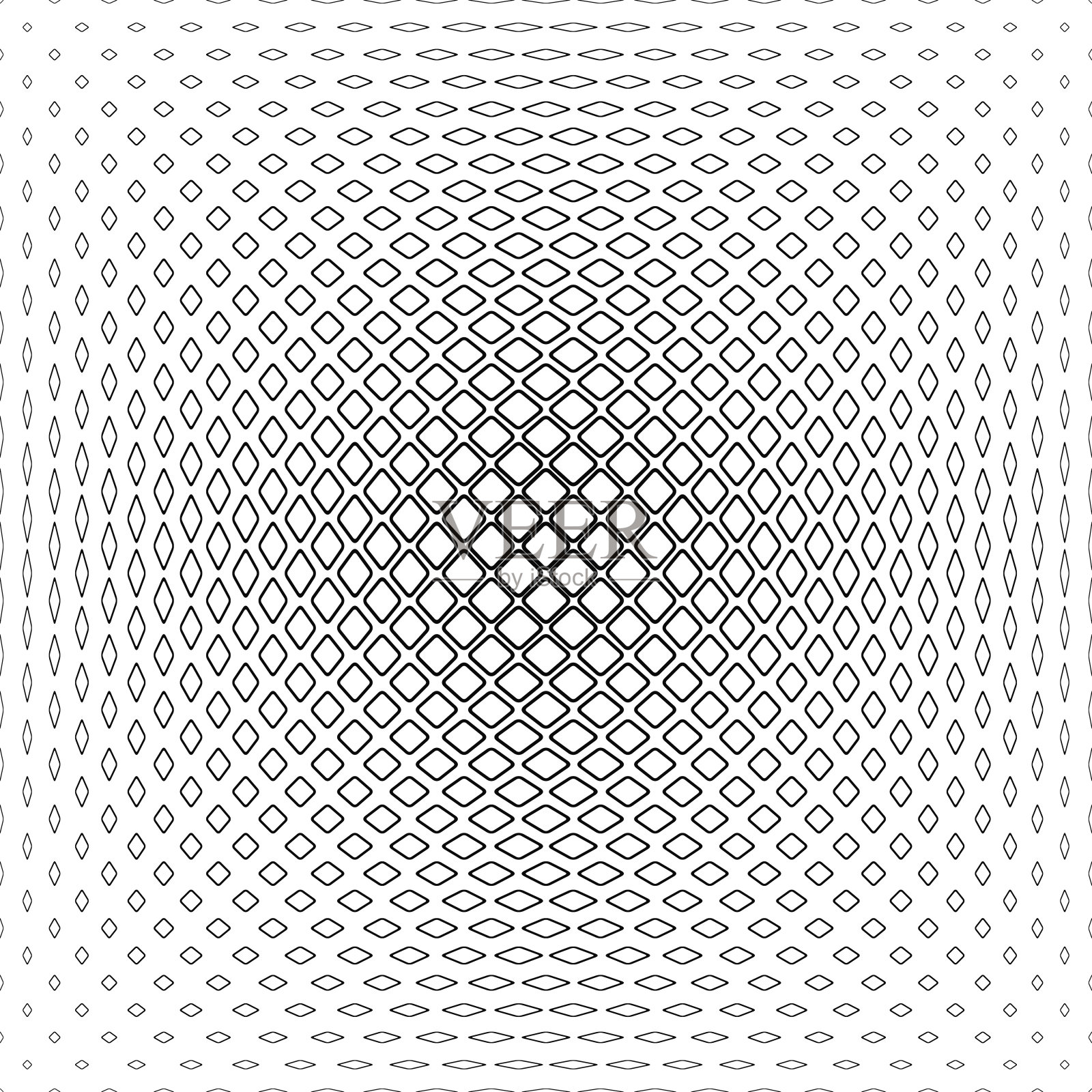 黑白圆角正方形图案插画图片素材
