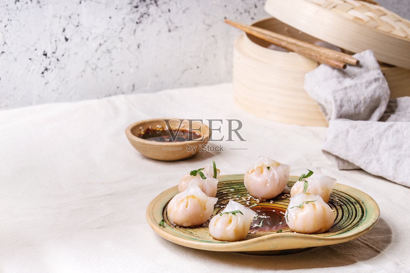 亚洲蒸汽饺子照片摄影图片