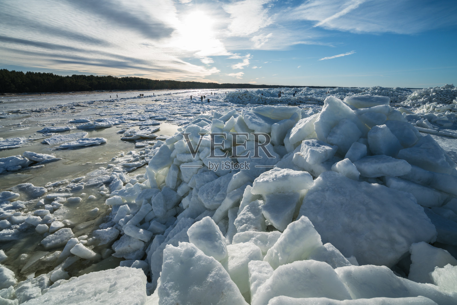 成堆的海冰照片摄影图片