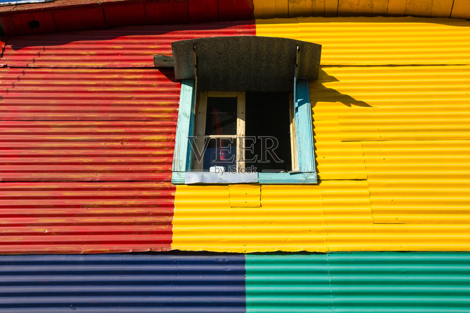 阿根廷布宜诺斯艾利斯拉博卡五颜六色的建筑照片摄影图片