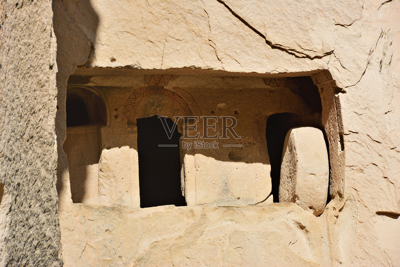 卡帕多西亚洞穴教堂，土耳其照片摄影图片