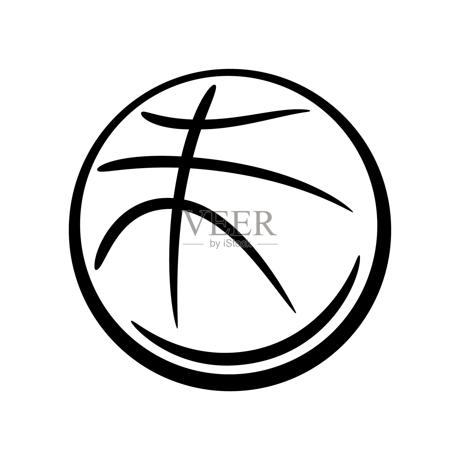 篮球球线图标图标素材
