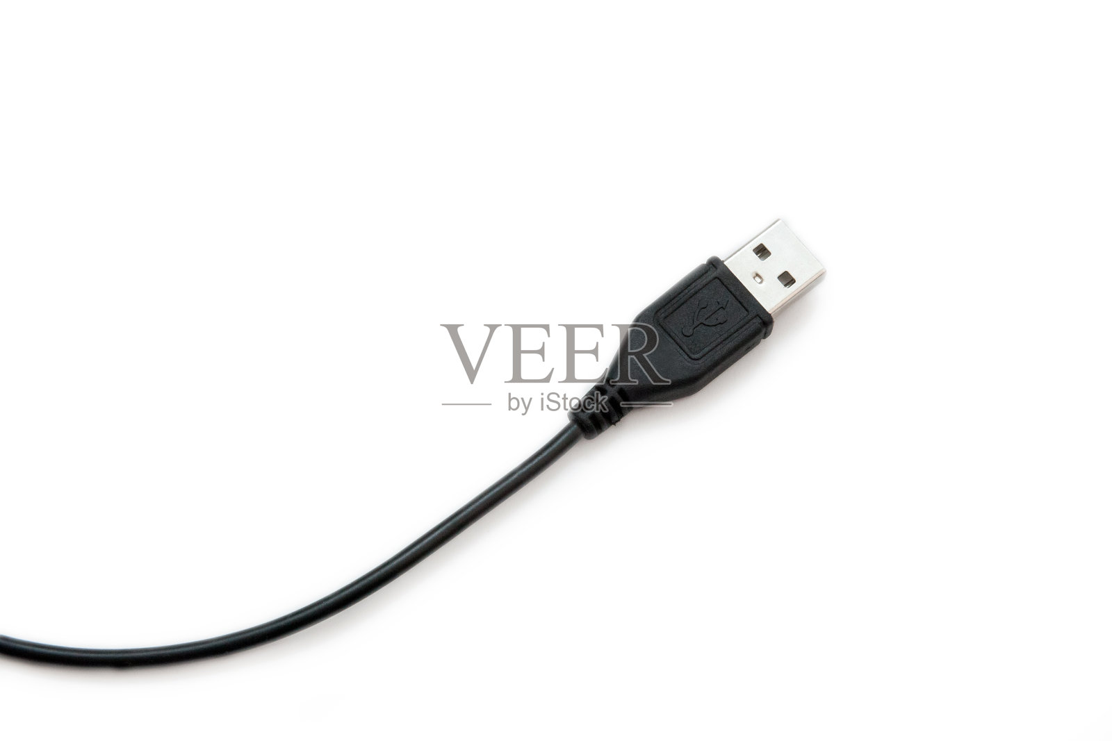 黑色的USB电缆照片摄影图片