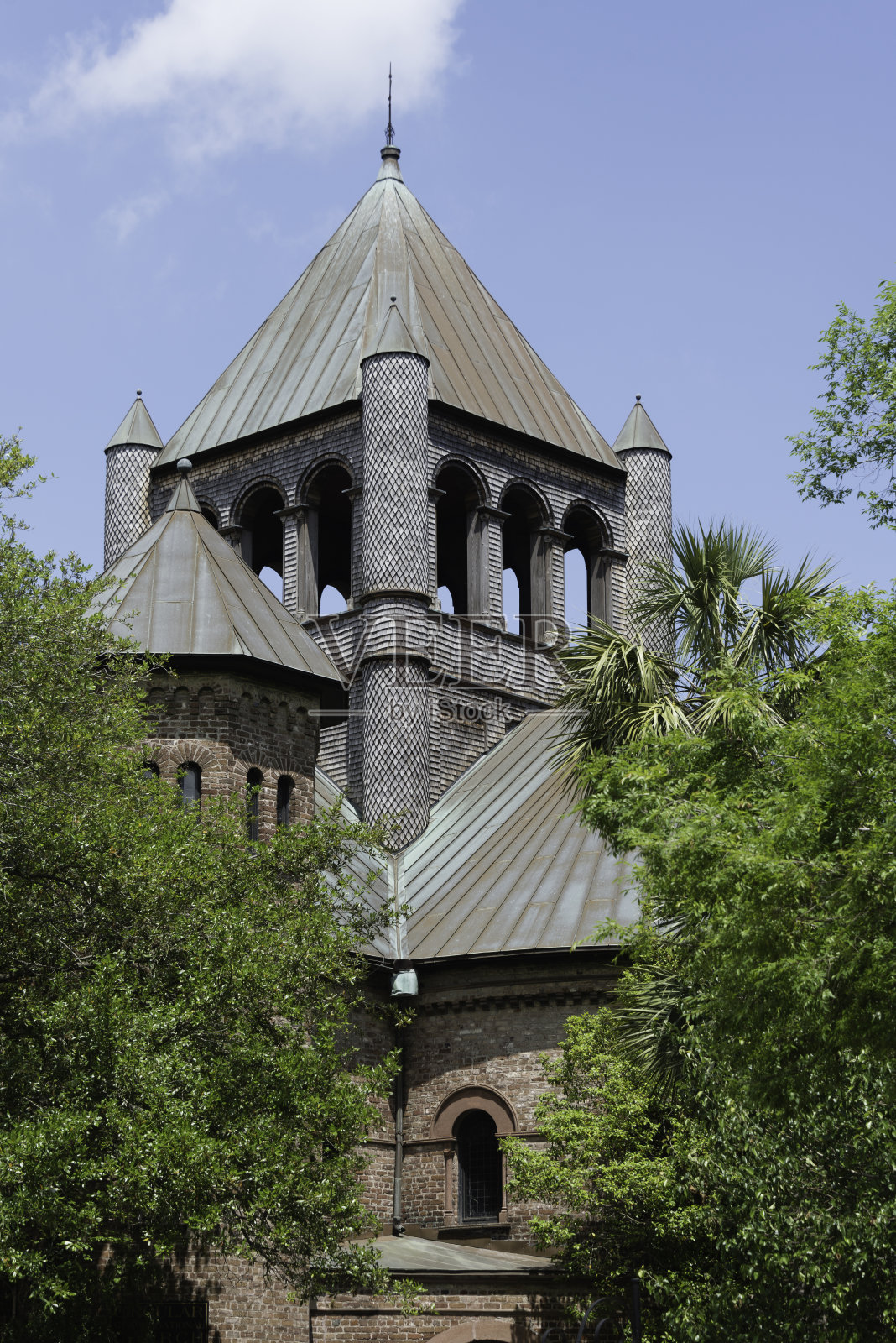 圆形教堂，查尔斯顿，南卡罗来纳州。照片摄影图片