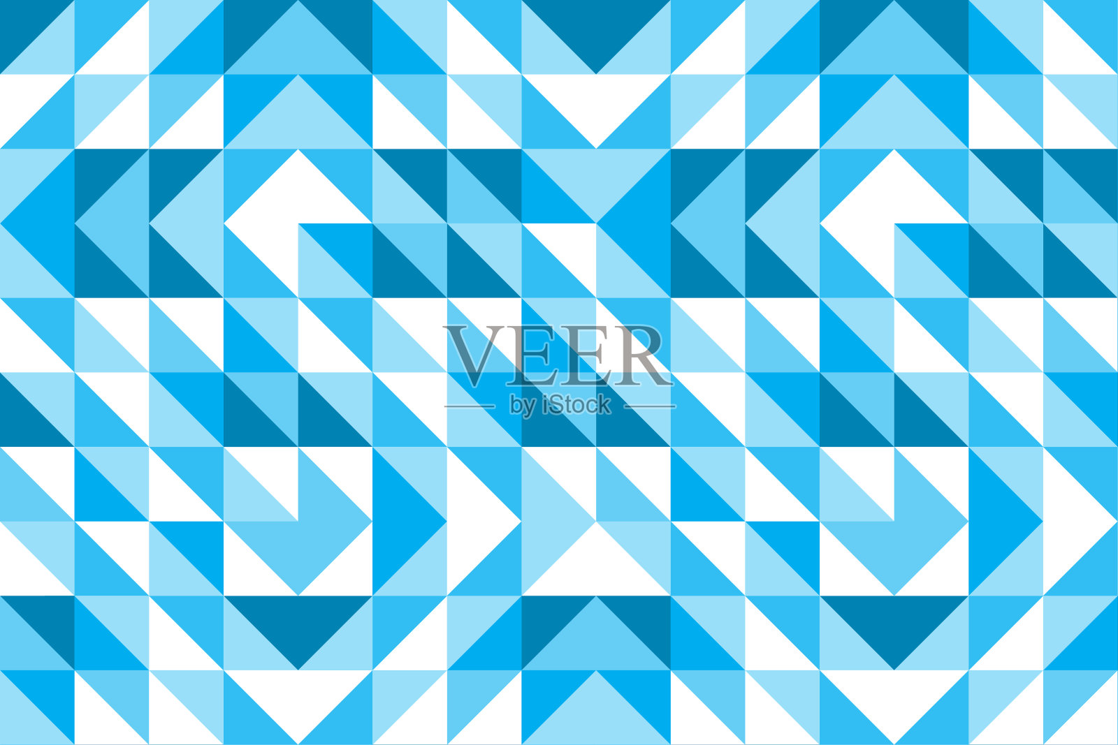 蓝色几何抽象图案背景矢量设计。插画图片素材