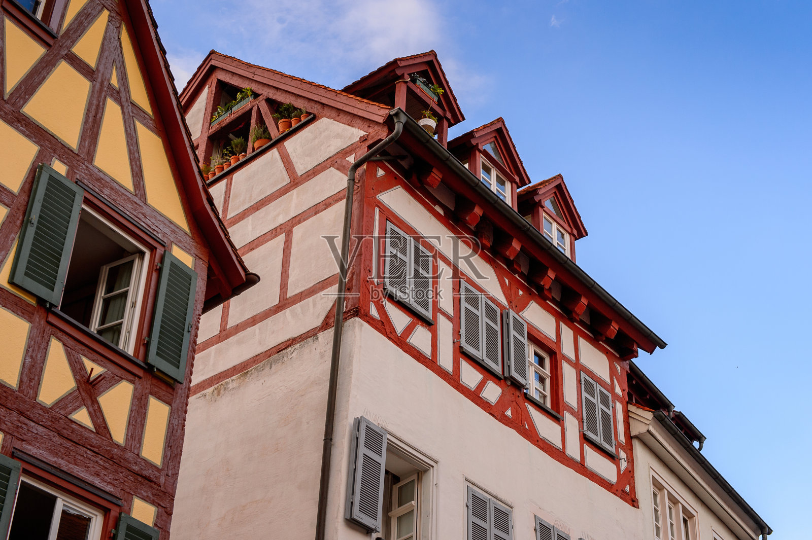 德国小镇康斯坦茨的美丽建筑照片摄影图片