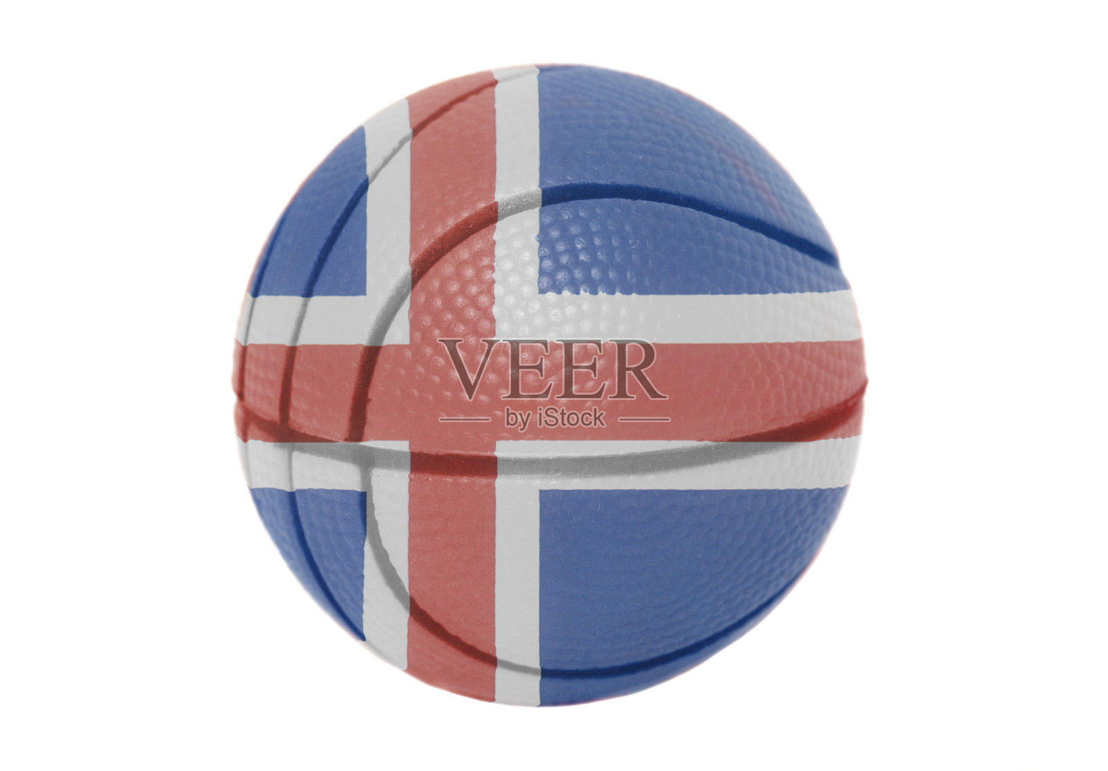 冰岛国旗上的排球照片摄影图片