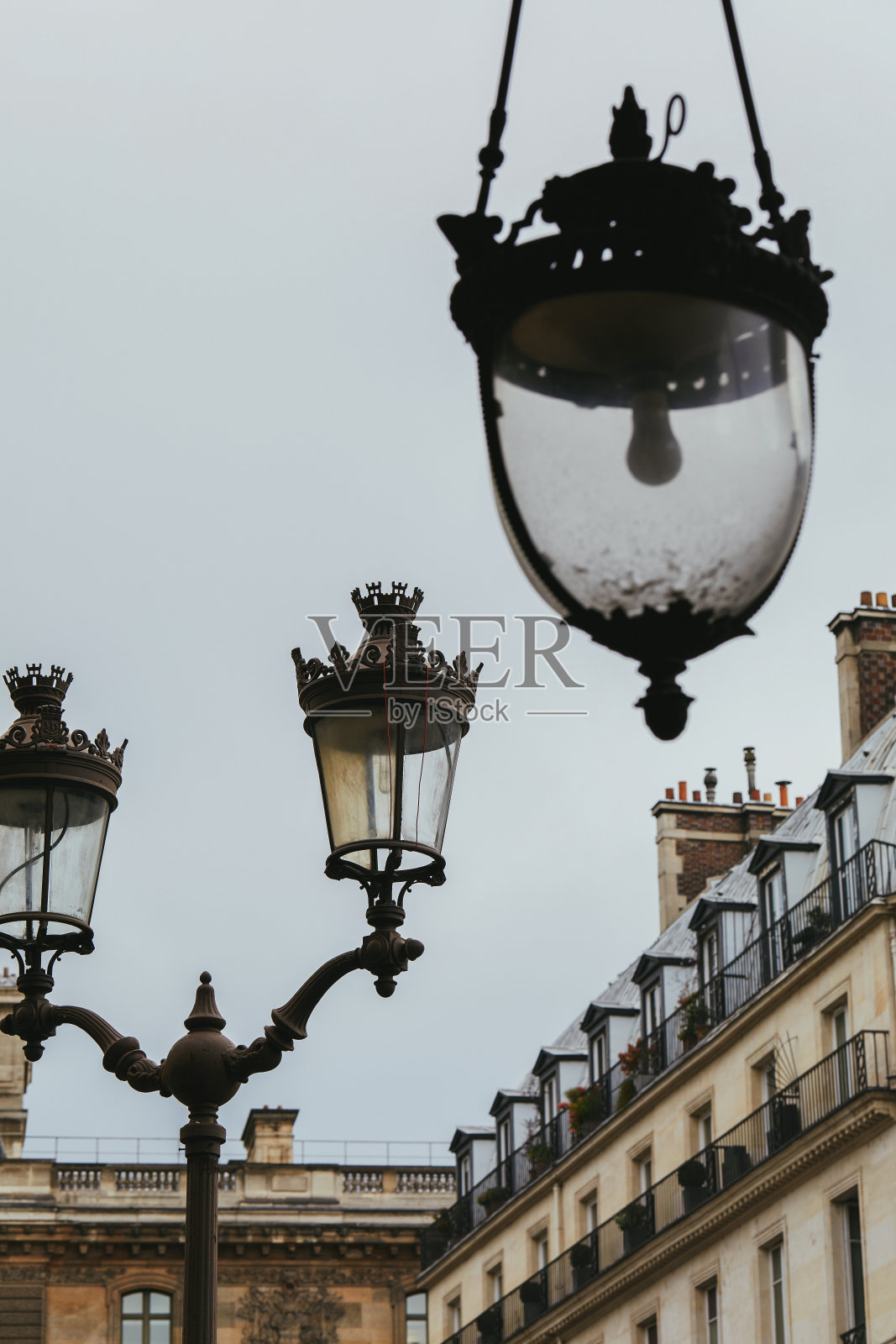 巴黎街灯照片摄影图片