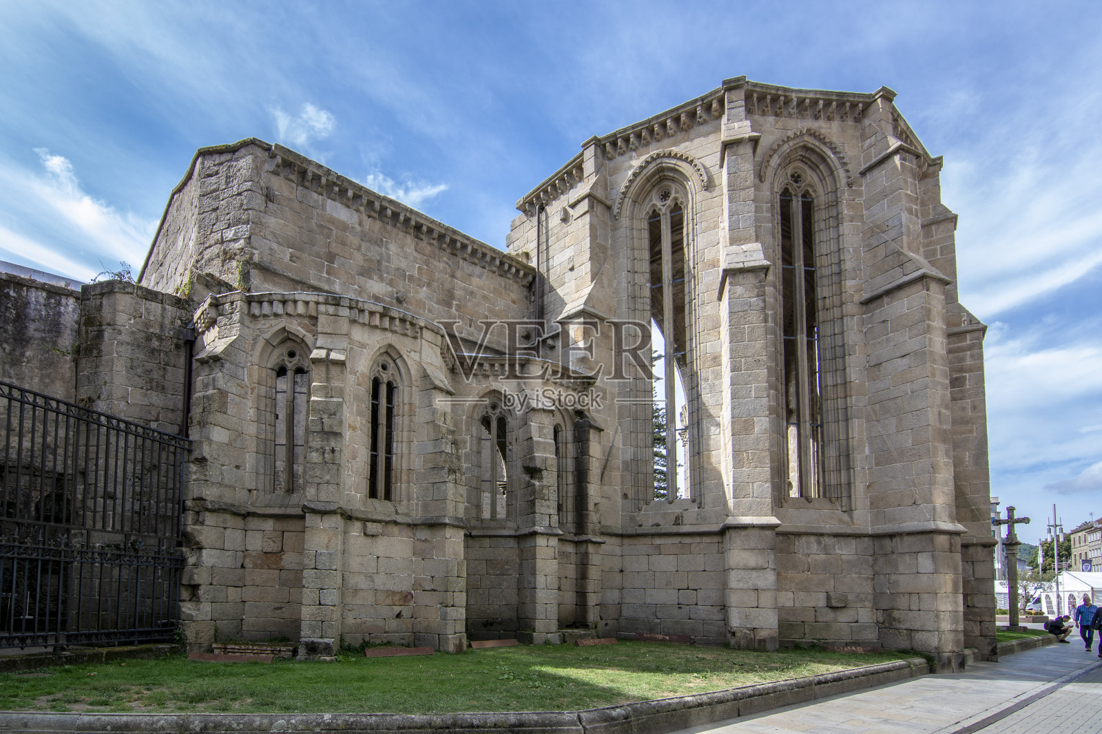圣多明各修道院遗址，位于蓬特韦德拉市的历史中心照片摄影图片
