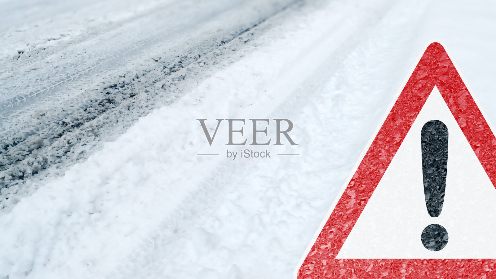 冬季驾驶-小心-冰雪的危险照片摄影图片