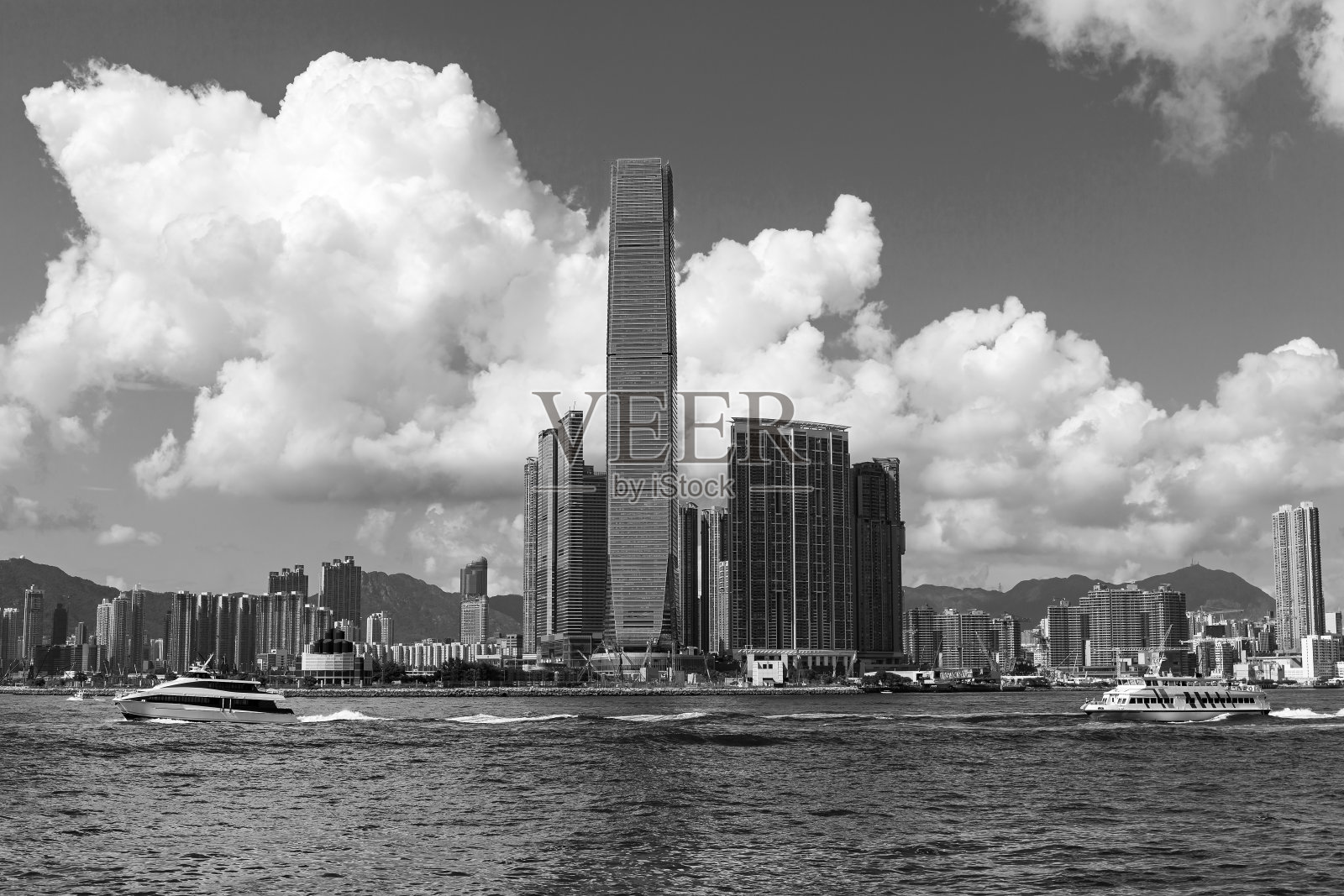 香港的天际线照片摄影图片