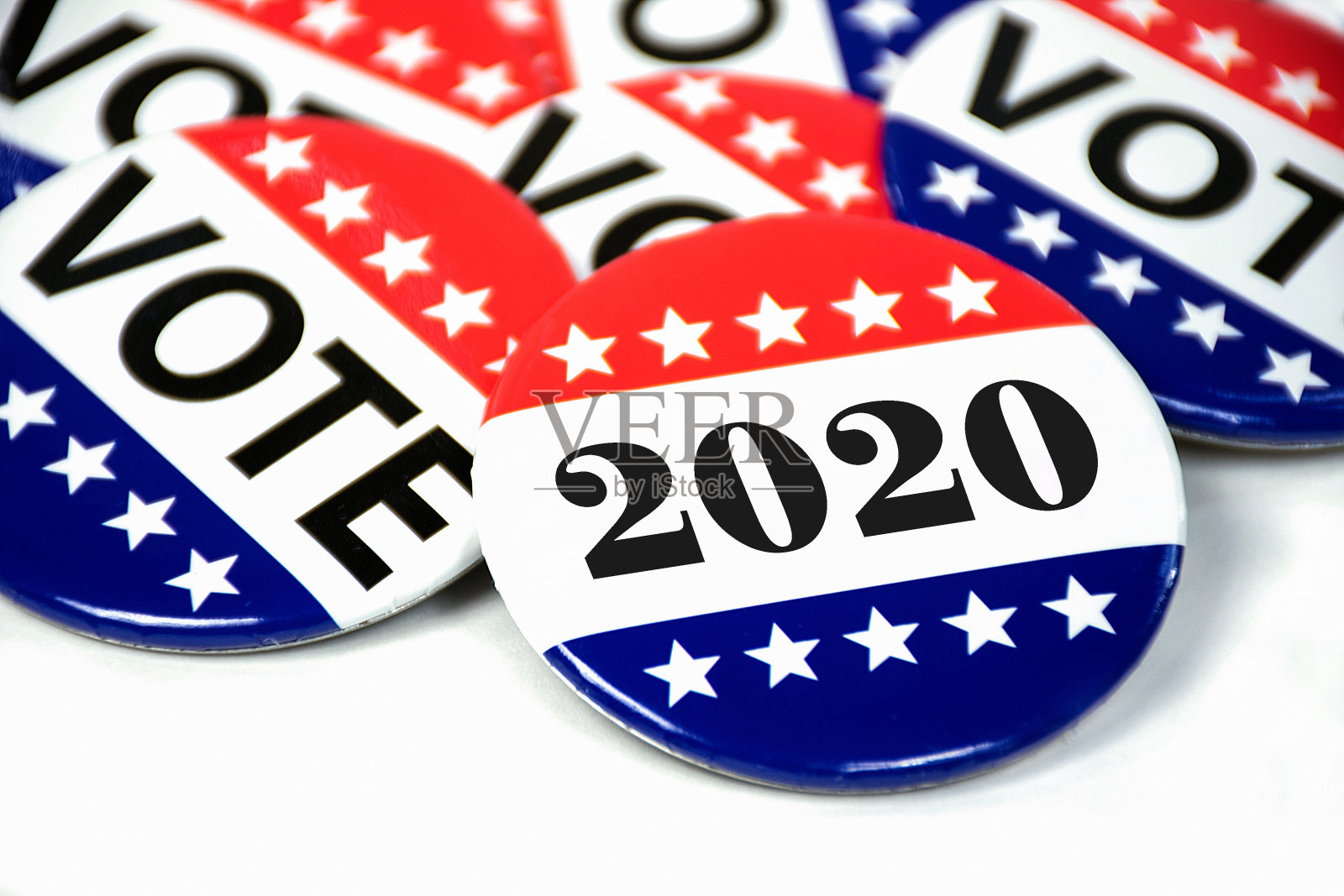 2020年的选举图钉照片摄影图片
