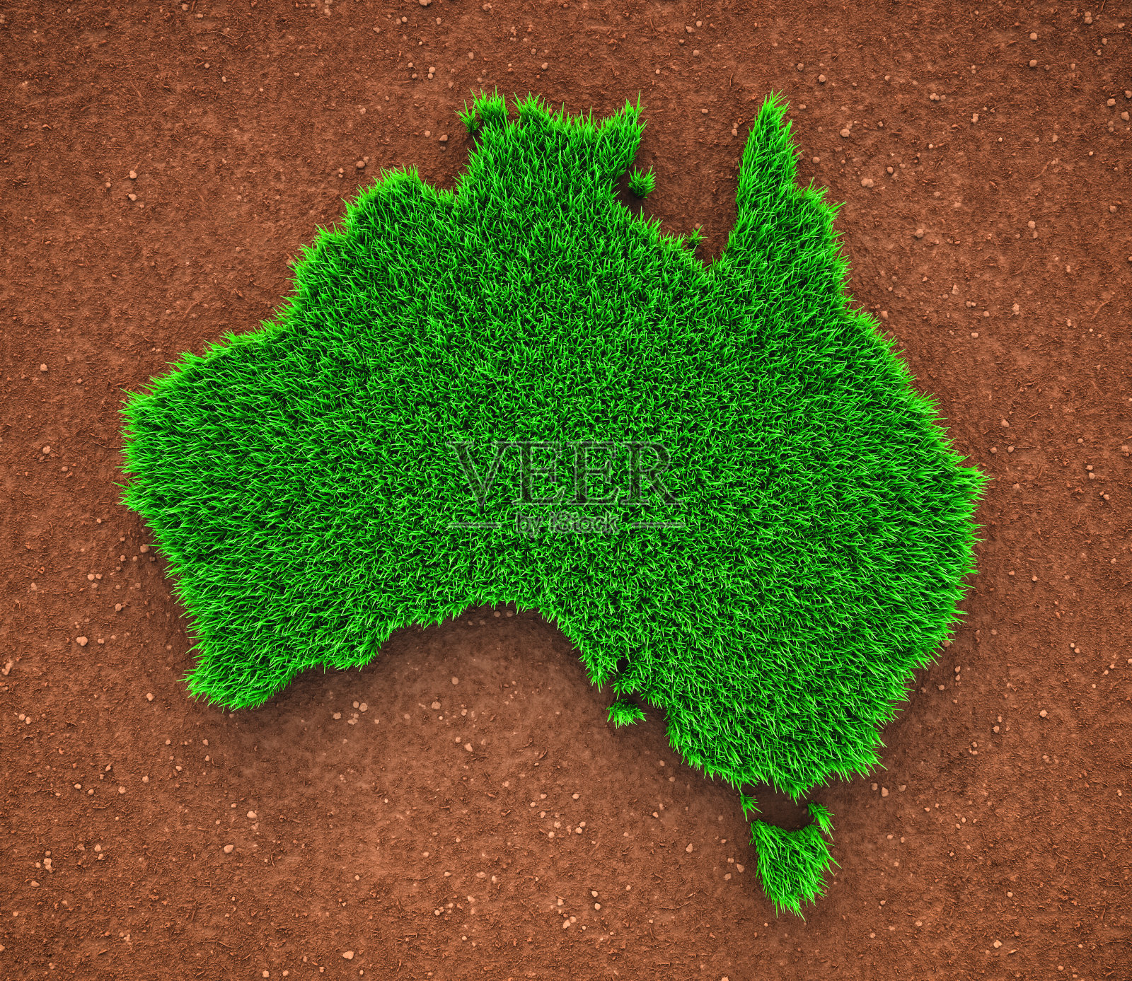 澳大利亚草地地图照片摄影图片