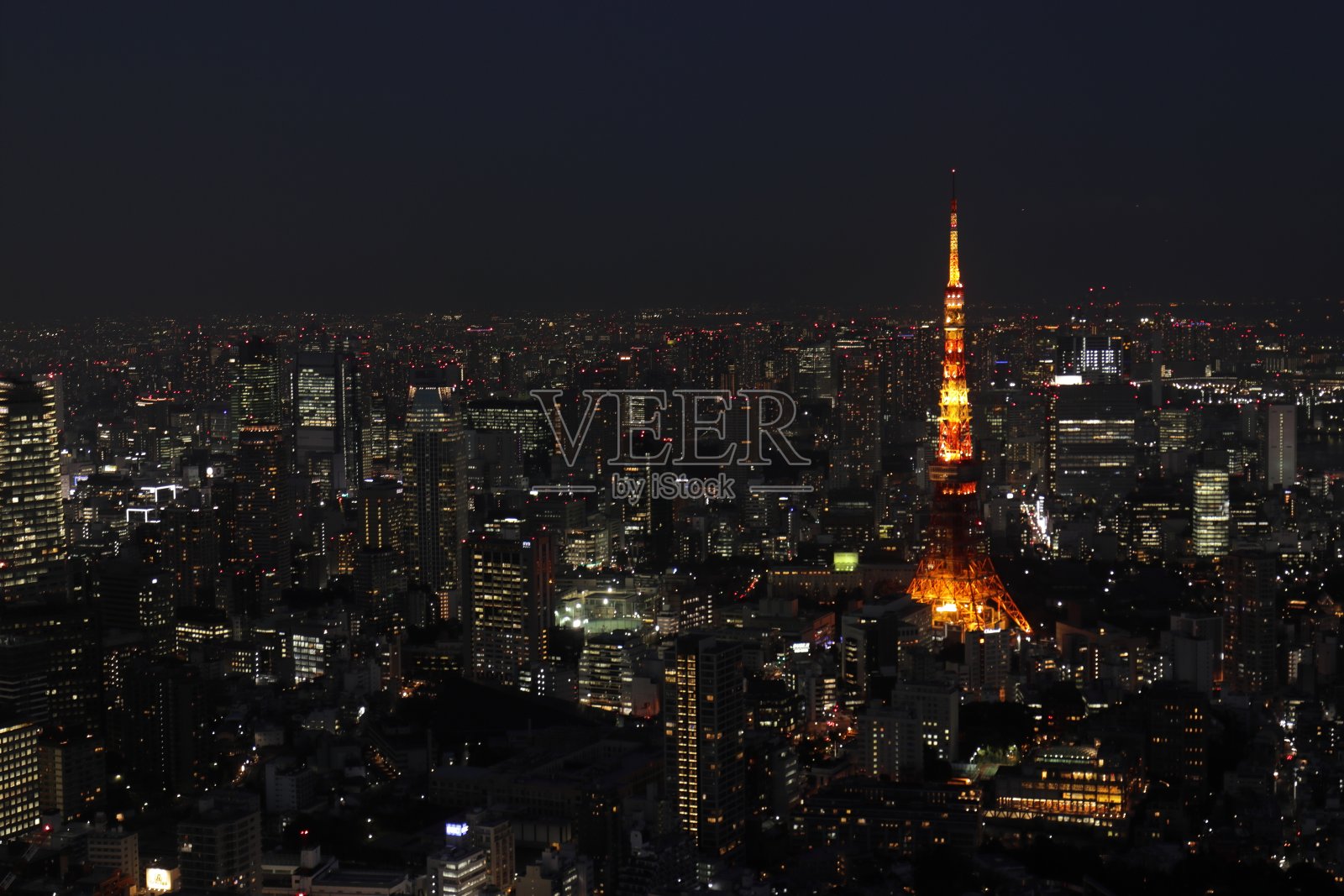 东京的夜景照片摄影图片
