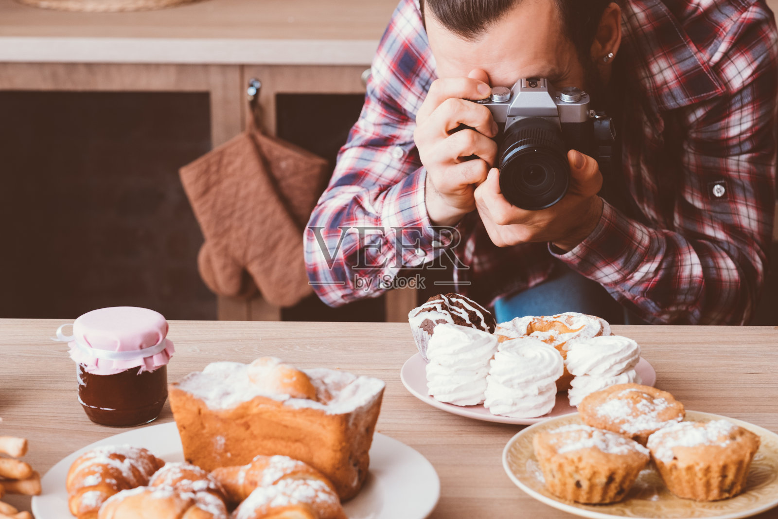 食物摄影自制的甜糕点照片摄影图片