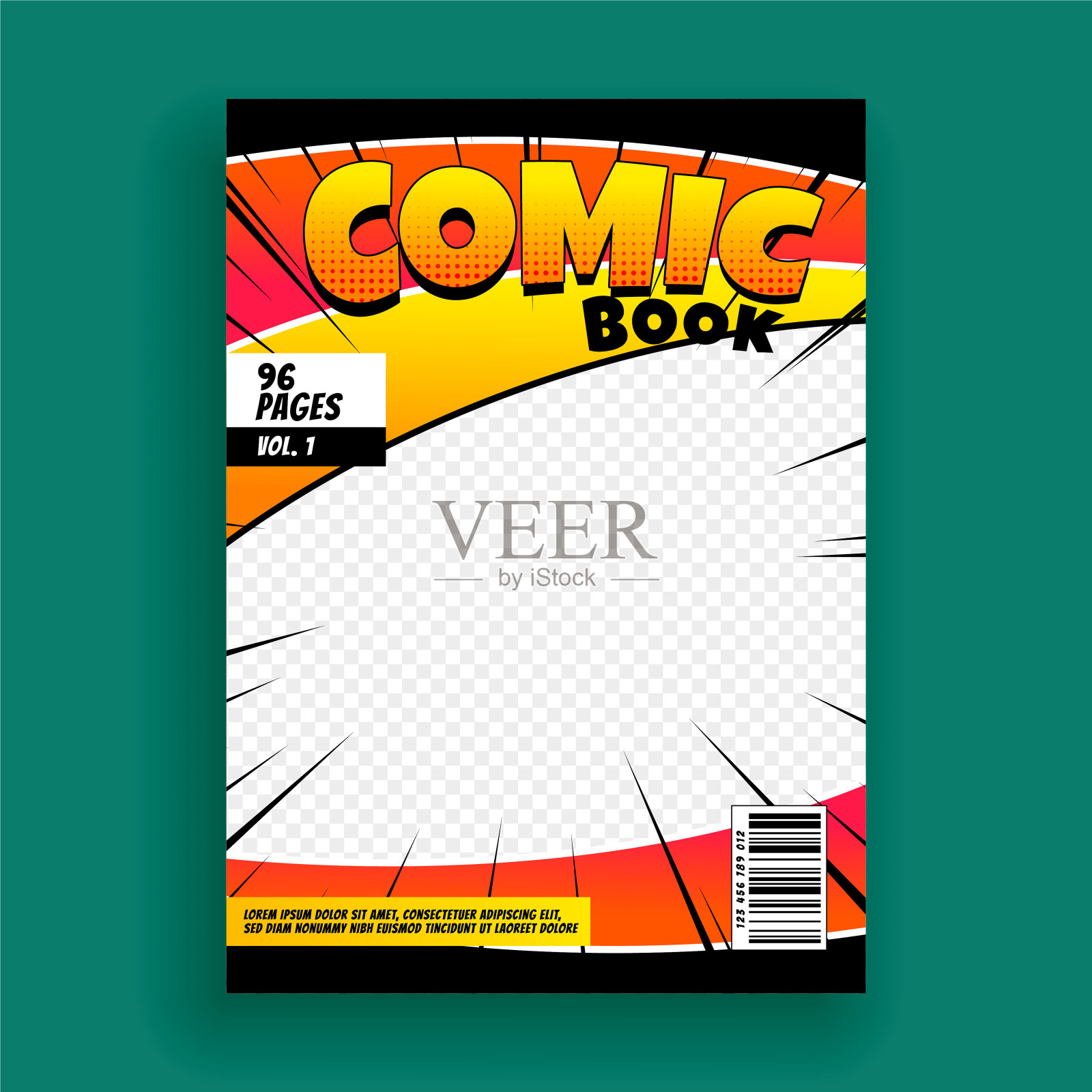 漫画杂志封面设计模板设计模板素材