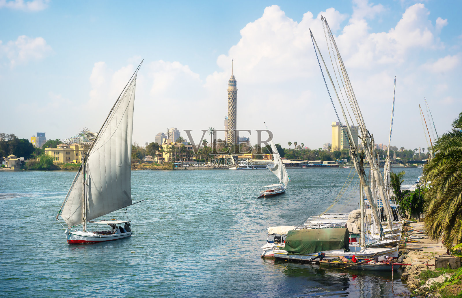 帆船在开罗照片摄影图片