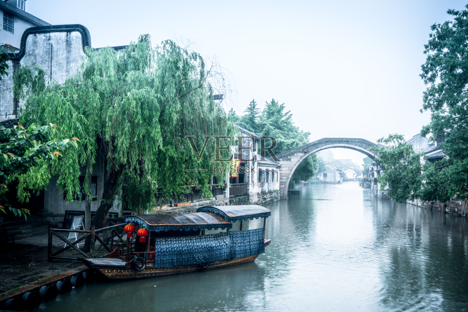 中国南浔的传统中国小镇照片摄影图片