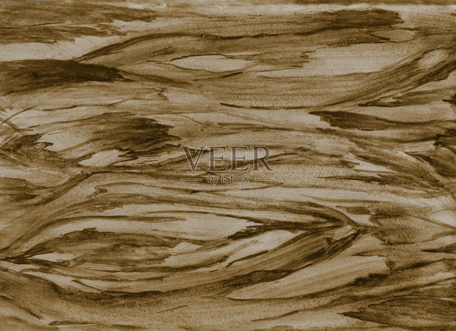 木质背景，木质纹理。水彩插画图片素材