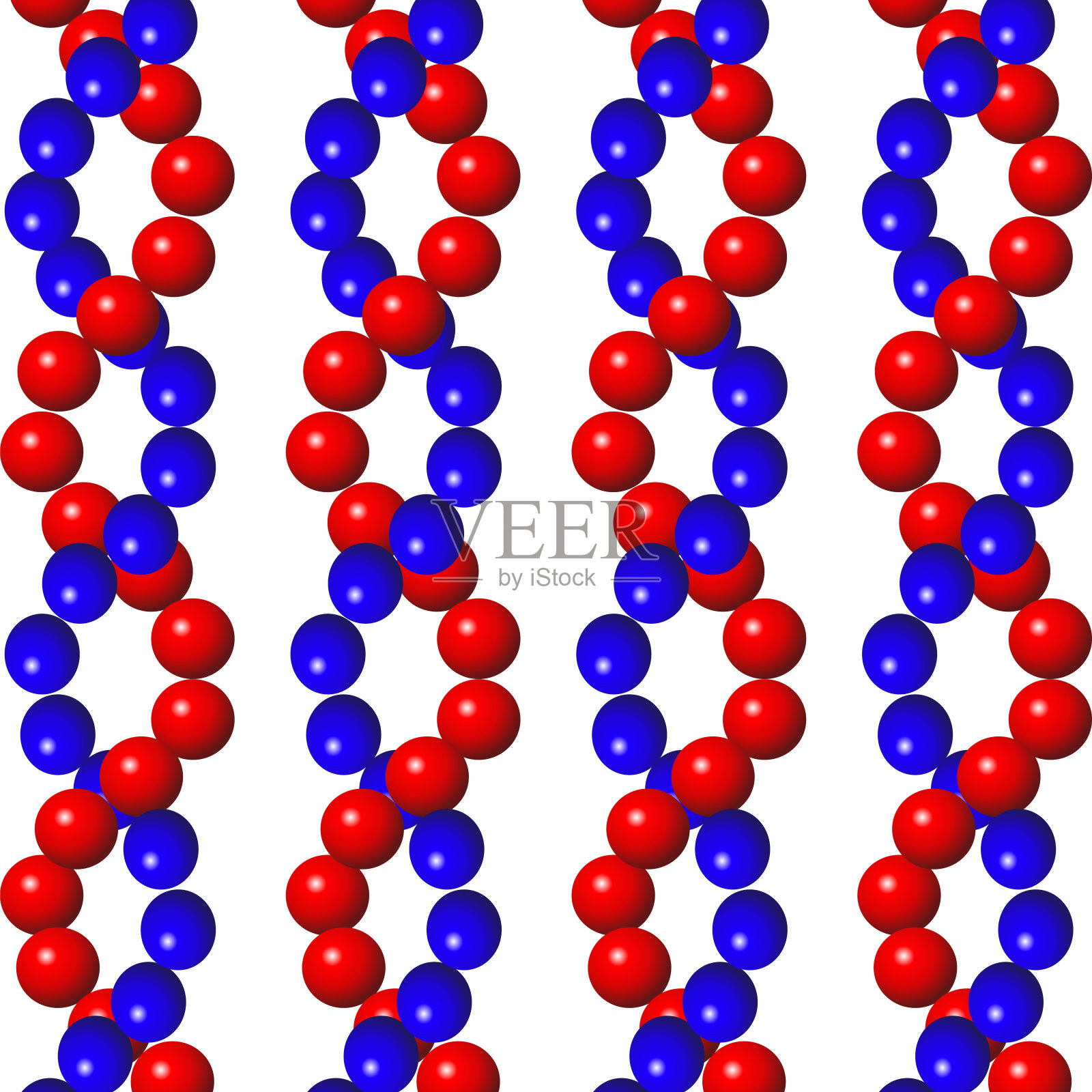 抽象的分子设计。蓝色球体的背景。原子分子结构。班纳的医疗背景插画图片素材