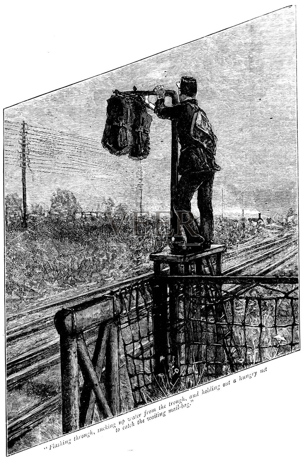 19世纪的版画《我们自己的公报》1887年;插画图片素材