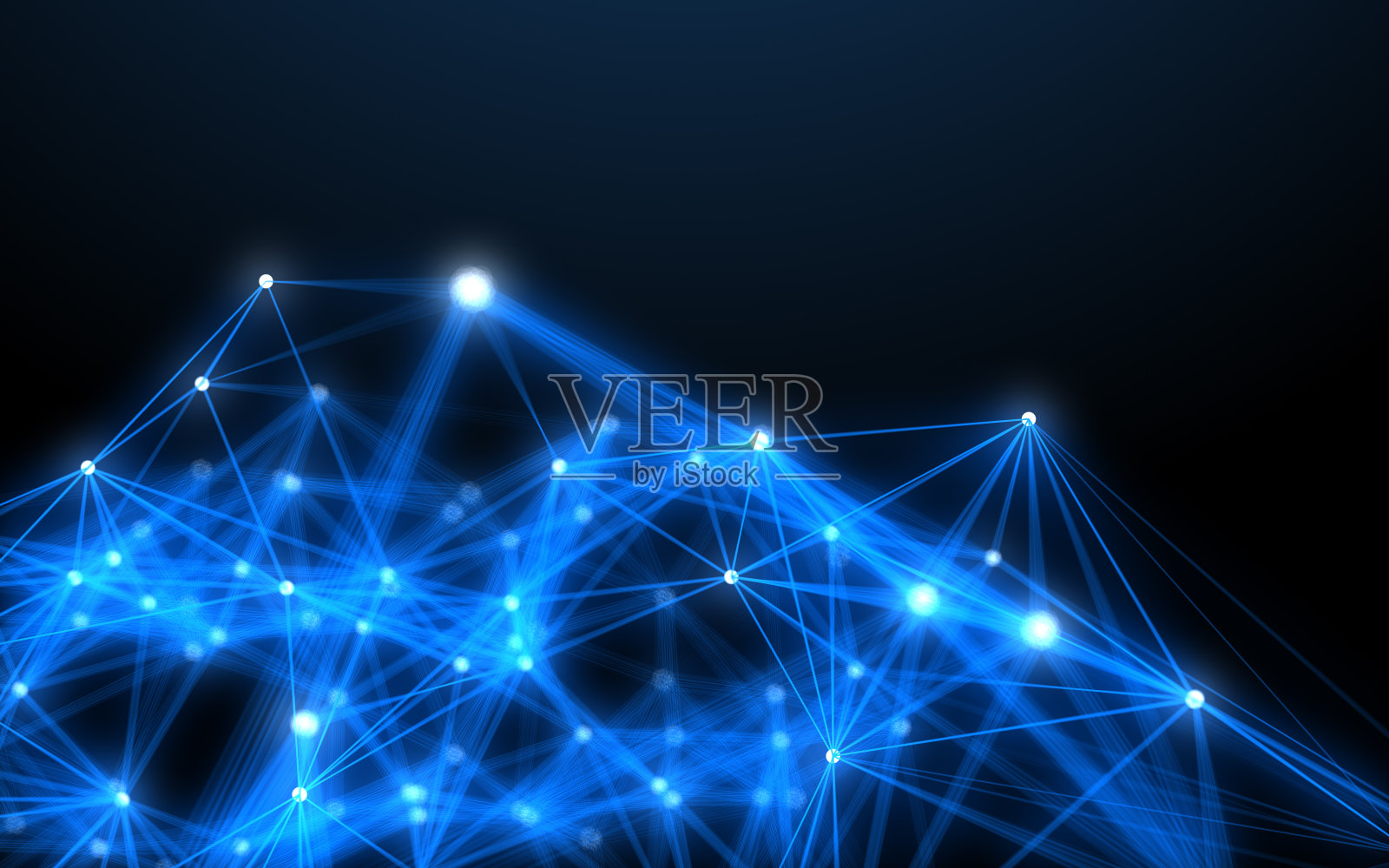 网络技术背景。抽象的数字技术。蓝色蒸汽连接插画图片素材