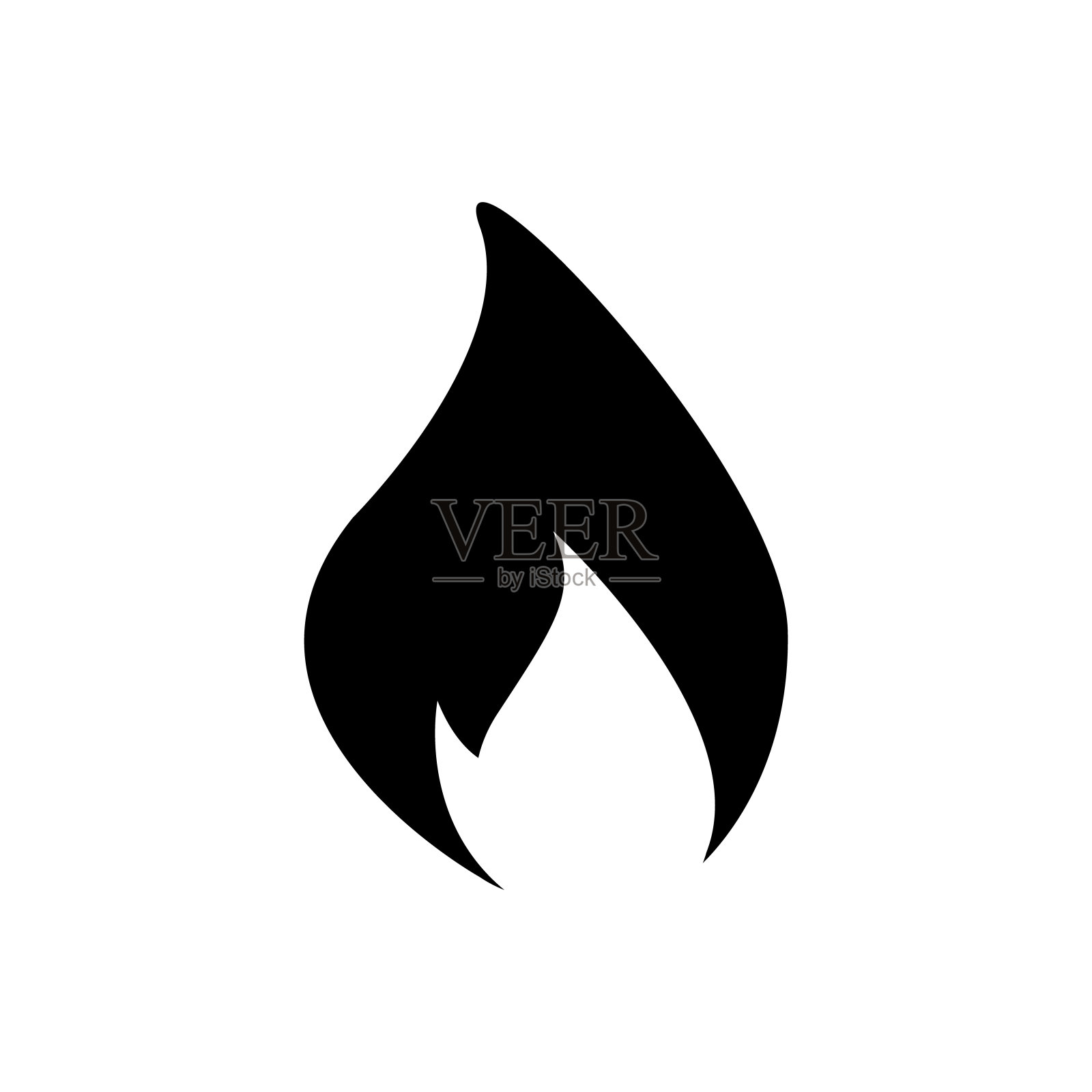 火焰火焰矢量图标孤立在白色背景为您的网页设计，标志，UI。插图图标素材