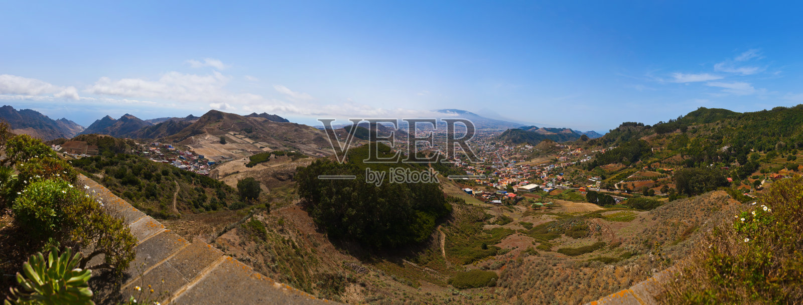 特内里费岛的山脉-加那利照片摄影图片