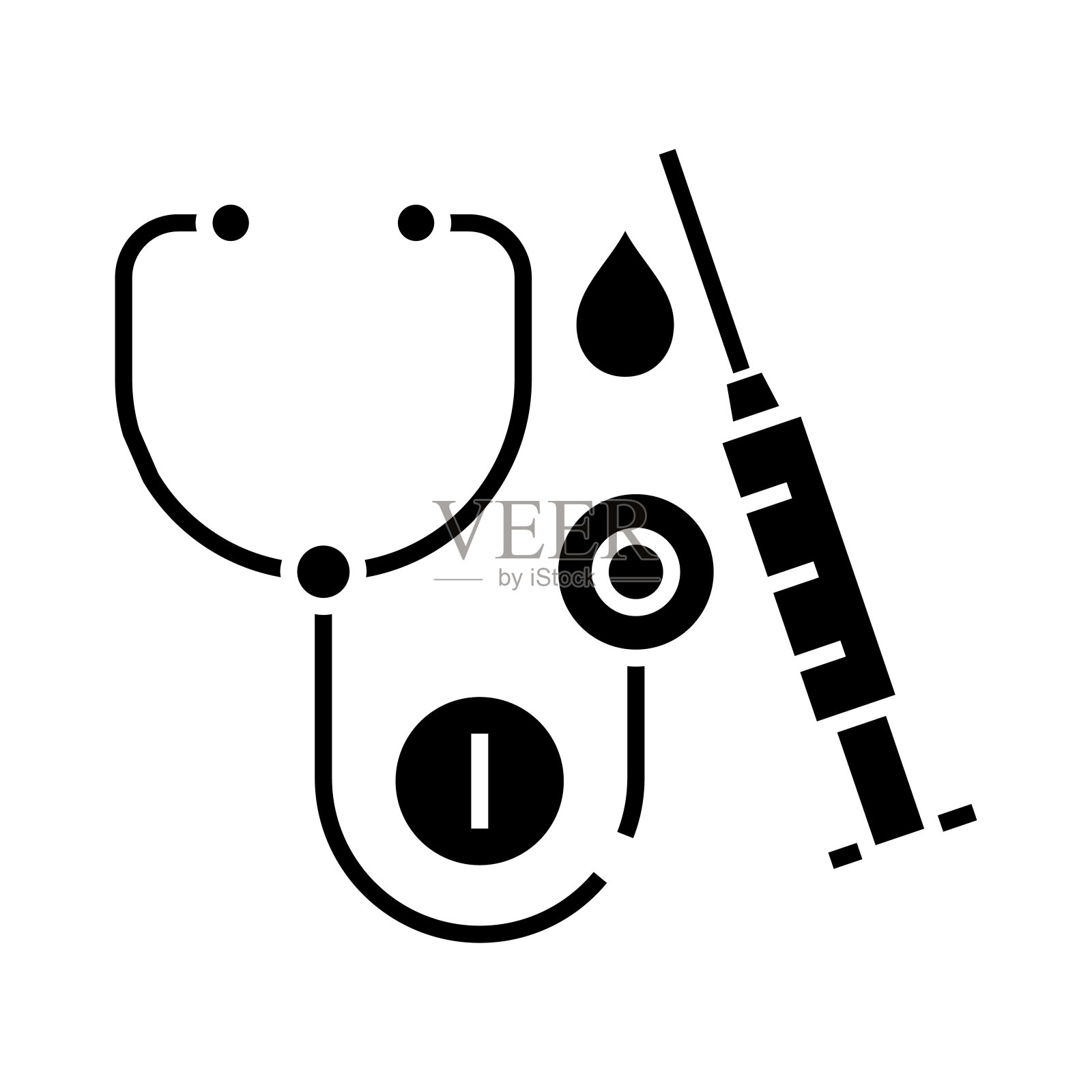 医疗黑色图标、概念说明、矢量平面符号、象形符号图标素材