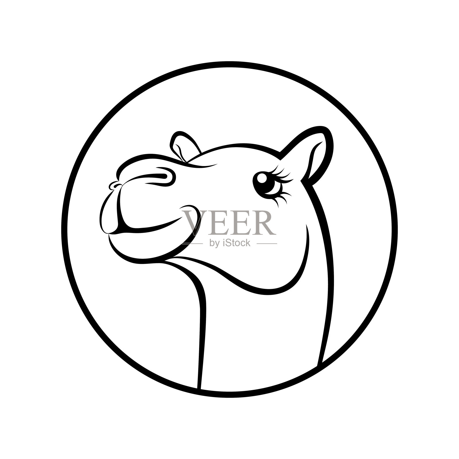 骆驼的脸设计元素图片