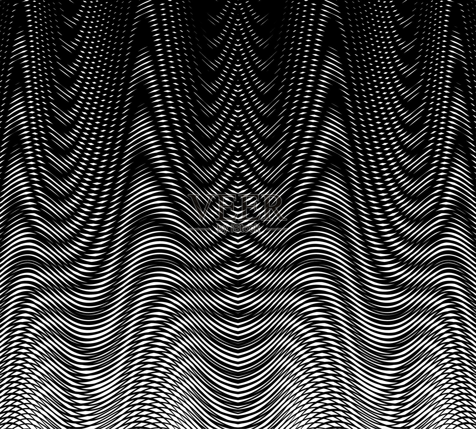 抽象的流体纹理背景与波浪线性云纹效果插画图片素材