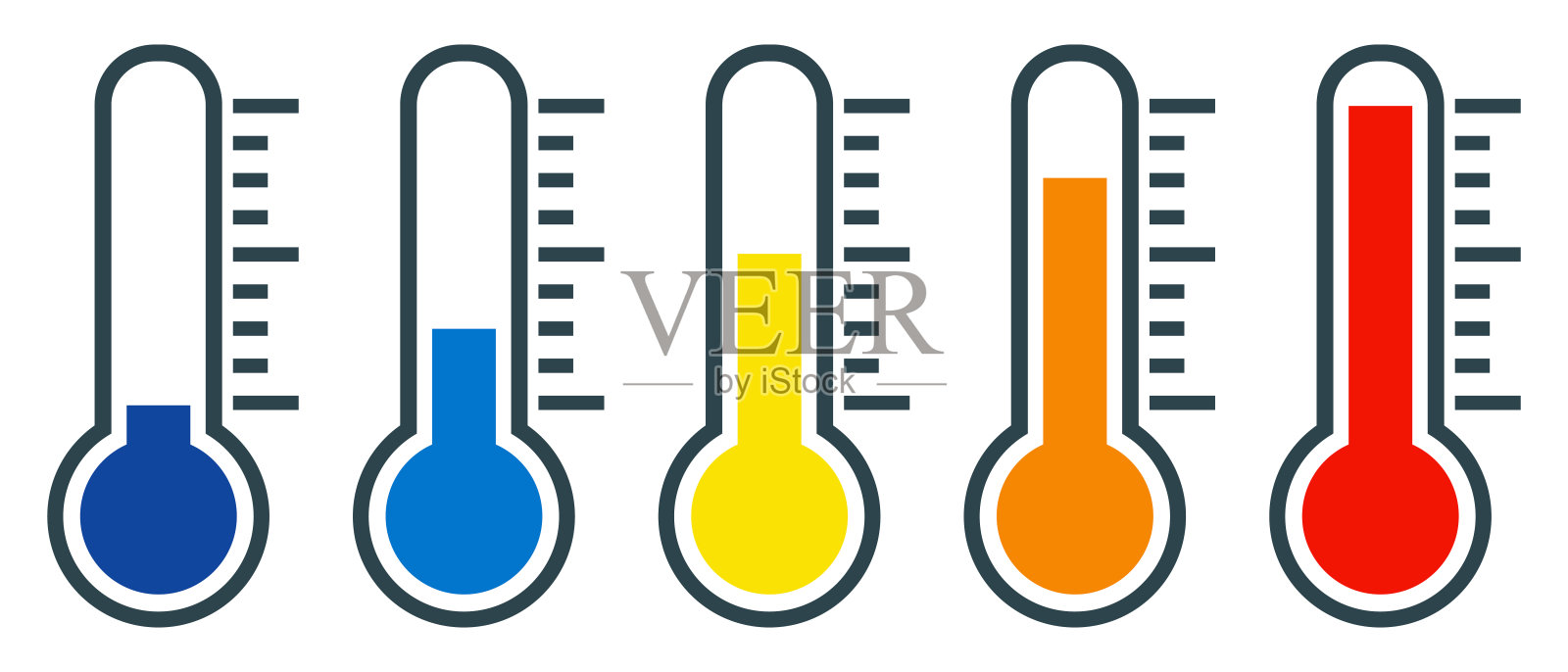 温度计向量组设计元素图片