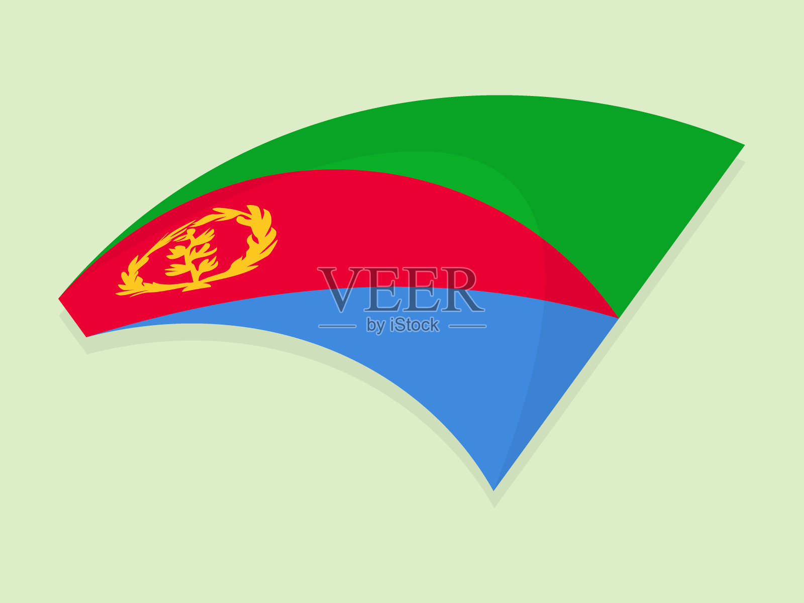 厄立特里亚国旗插画图片素材