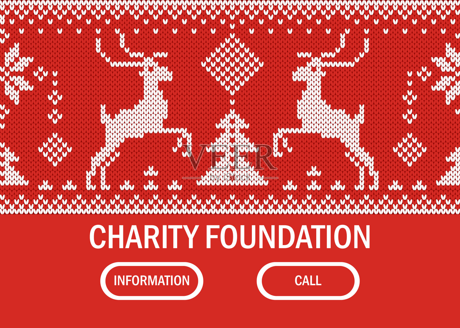 慈善基金会网页横幅，信息呼叫支持平面矢量插图。跑步鹿标志捐赠公司。插画图片素材