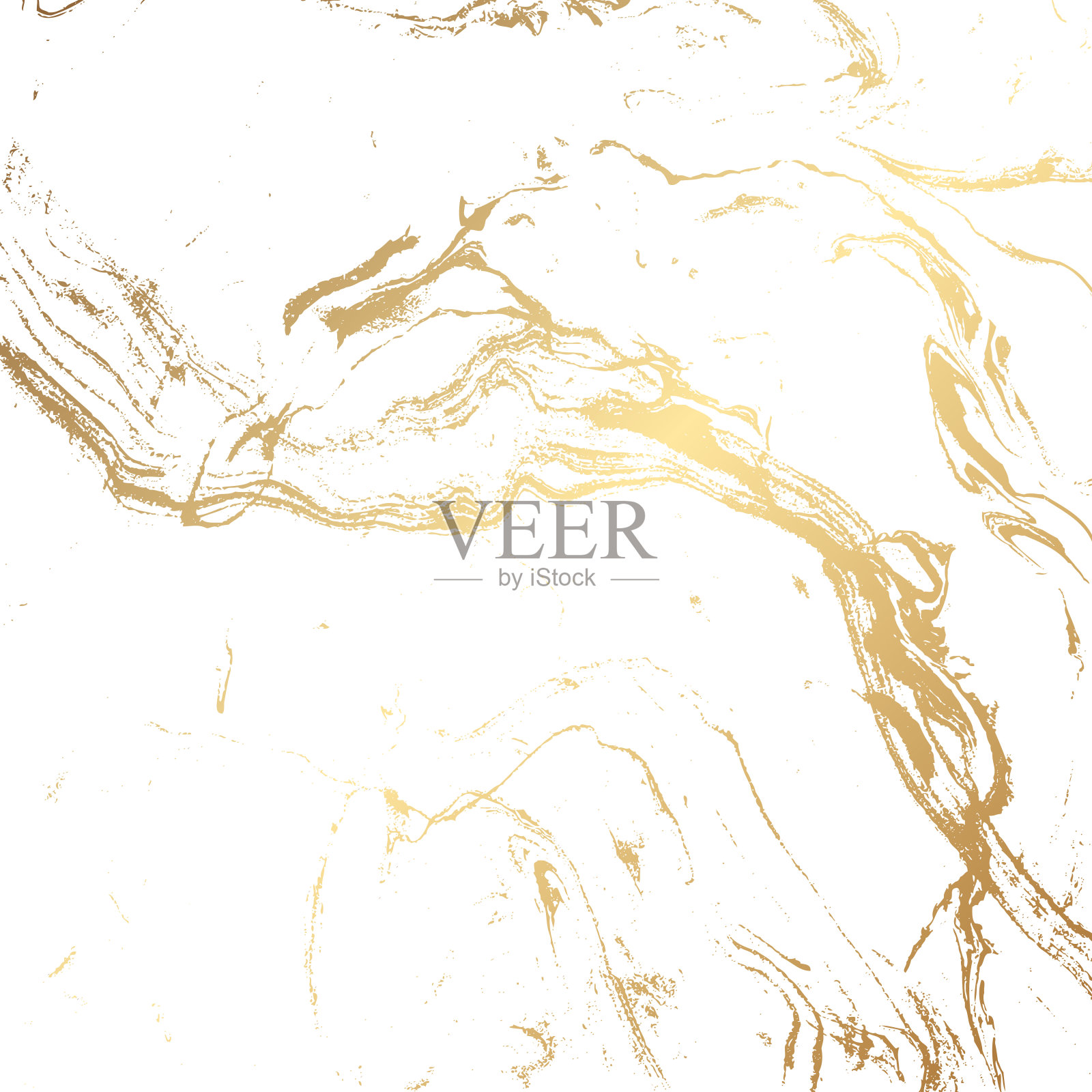 大理石纹理背景在金色和白色插画图片素材