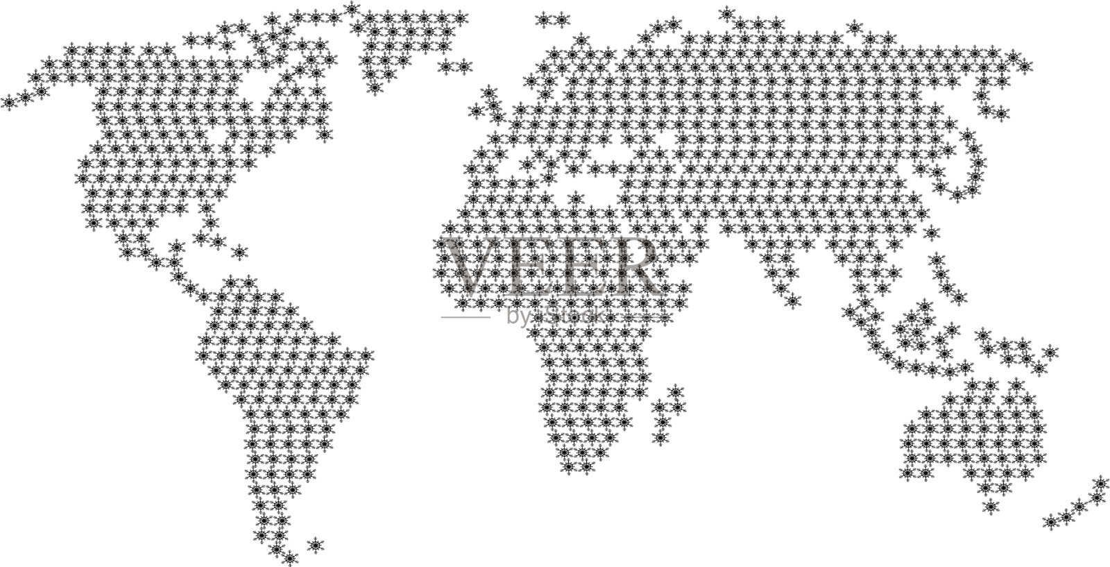 世界地图地球地球线插画图片素材