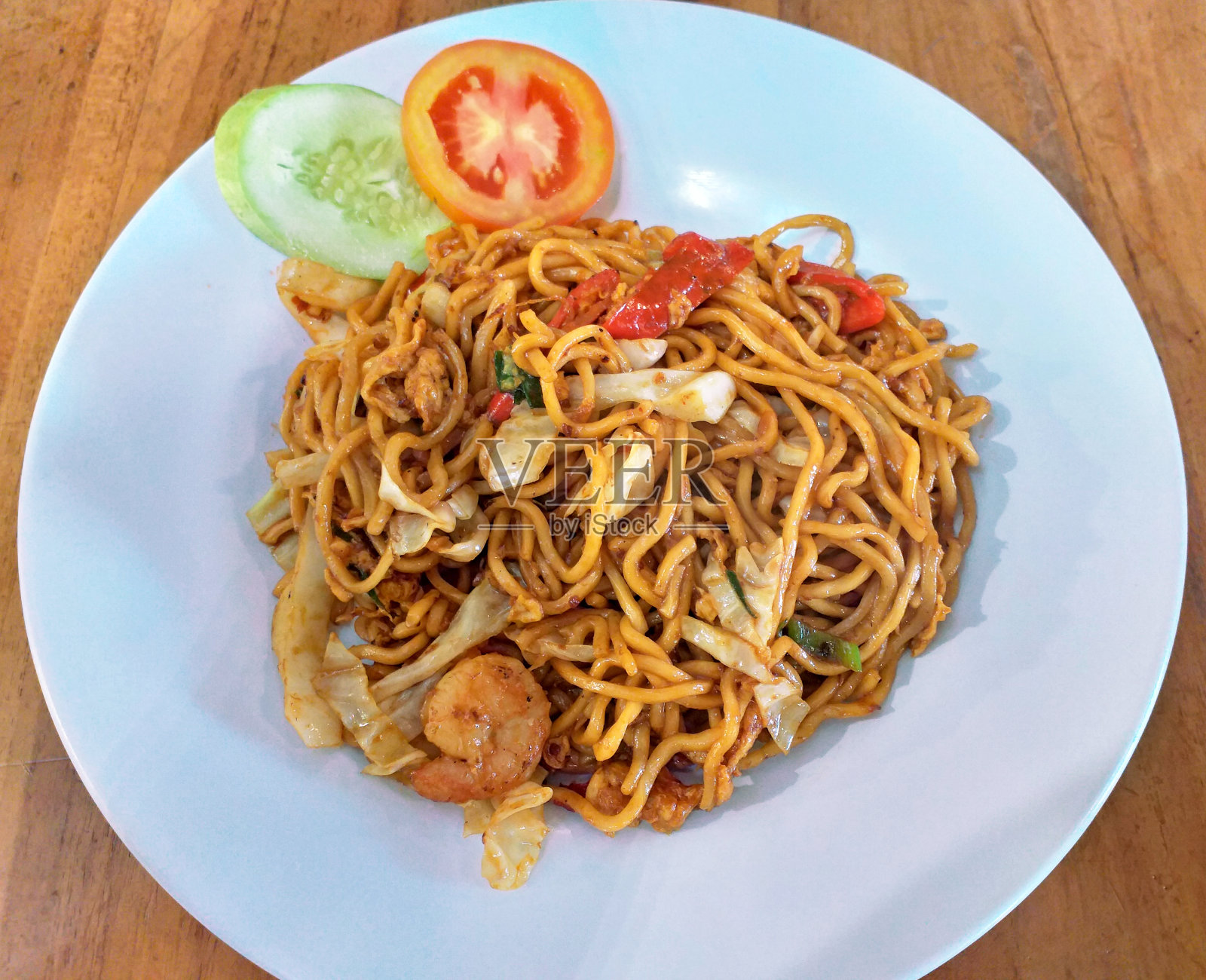炒面或炒饭——亚洲食物照片摄影图片