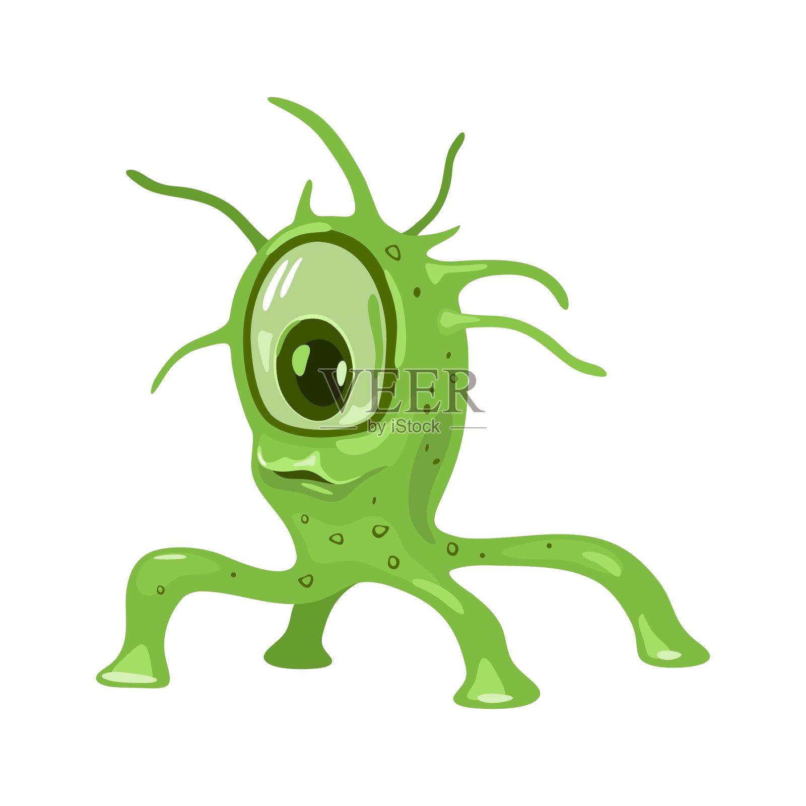 幽门螺杆菌是胃中革兰氏阴性的嗜微氧菌插画图片素材