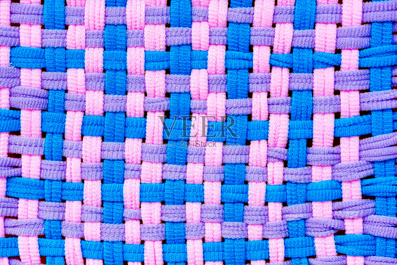 蓝色和淡紫色，柳条织绳照片摄影图片