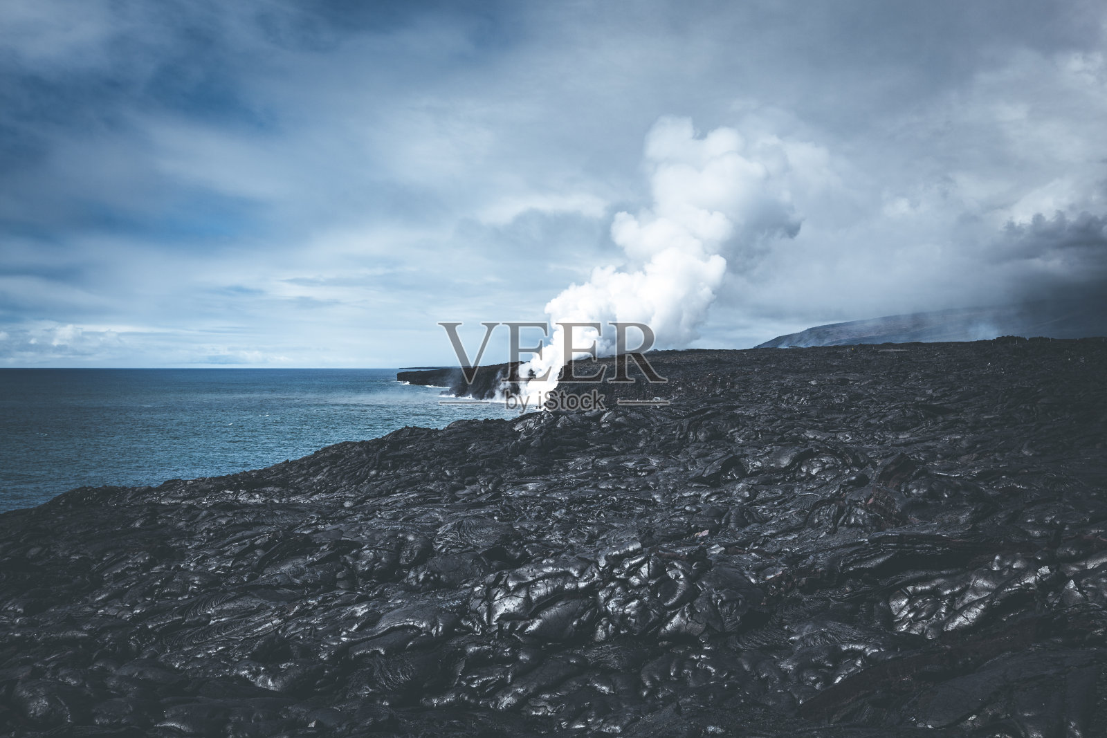 夏威夷大岛基拉韦厄火山喷发照片摄影图片
