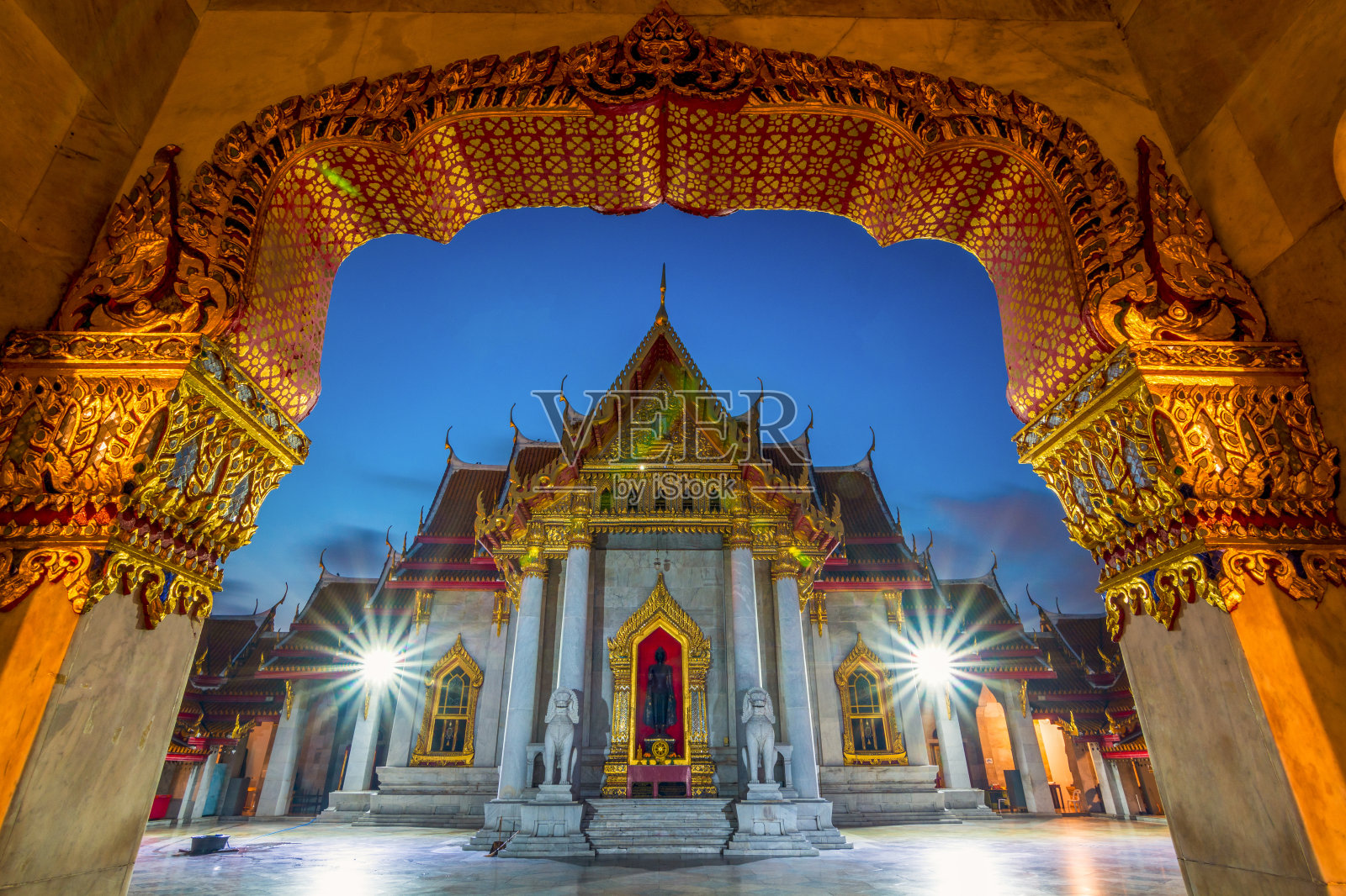 泰国曼谷圣殿（本查马博菲特寺）照片摄影图片