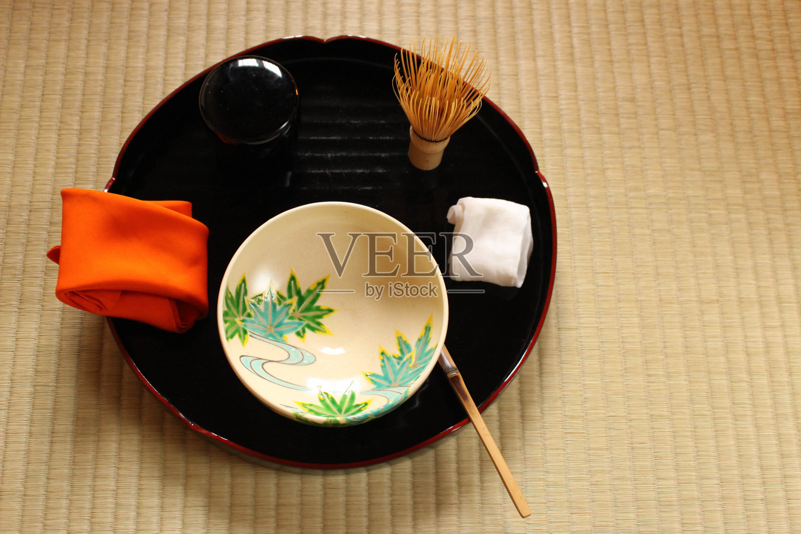 日本茶室:准备抹茶照片摄影图片