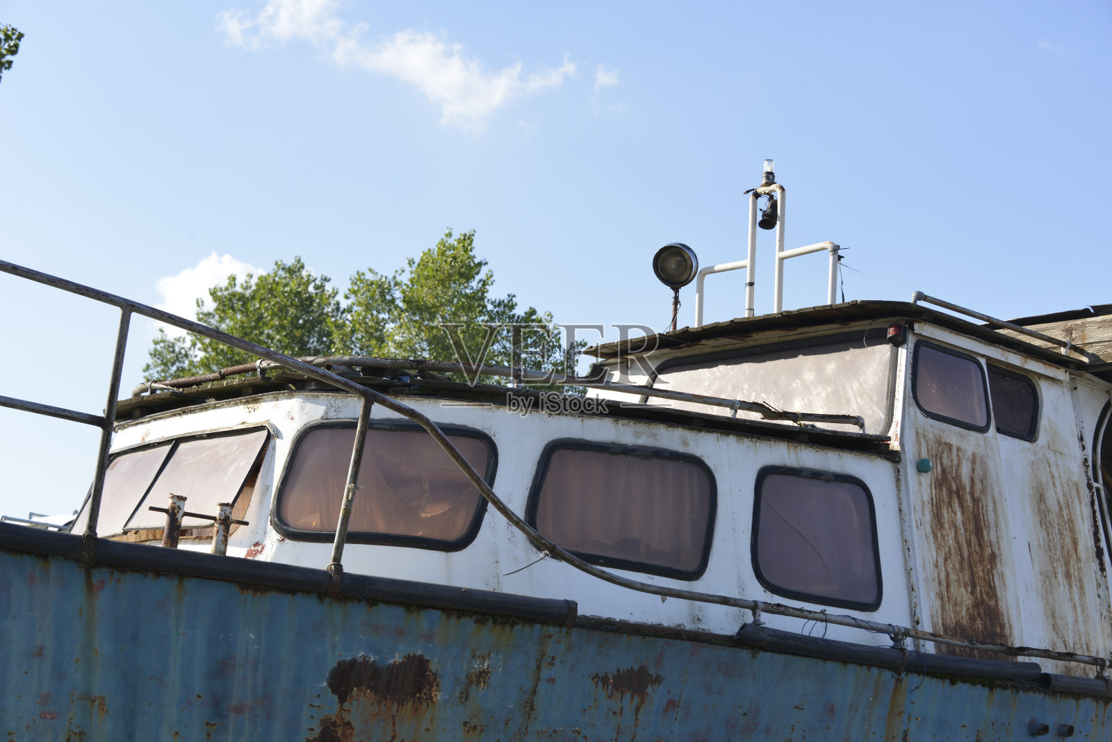 旧渔船的细节照片摄影图片